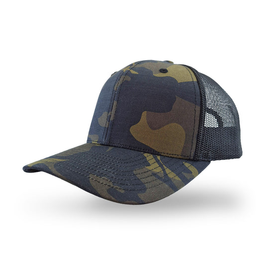 Camo Trucker Cap Unisex Adjustable Snapback Hat Luxury Baseball Mesh DS-3005-CAMO