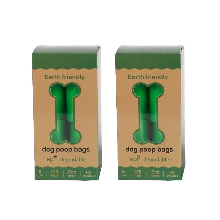 240 Dog Poo Bags Eco Friendly Compostable Disposable Biodegradable Pet Waste - 16 Rolls