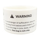 440 Stickers (2 Roll) Suffocation Warning Label - 101mm x 54mm (2.1” x 4”) Poly Bag Packing FBA