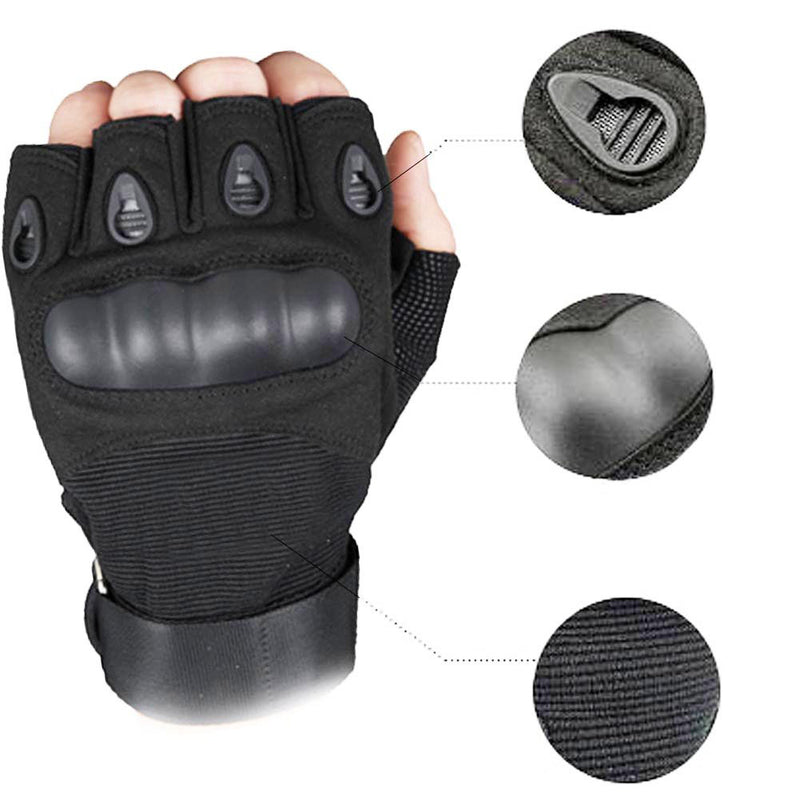 Tactical Half Finger Gloves Army Military Outdoors