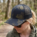 Camo Trucker Cap Unisex Adjustable Snapback Hat Luxury Baseball Mesh DS-3005-CAMO
