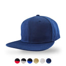 Plain Trucker Cap Hat Hip-Hop Flat Peak Visor Dancer Hat Adjustable - DS-10FLAT