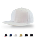 Plain Trucker Cap Hat Hip-Hop Flat Peak Visor Dancer Hat Adjustable - DS-10FLAT