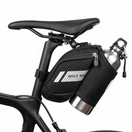 Bike Storage Saddle Bag Bottle Holder Portable Bicycle Cycling Seat Pannier