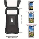 Universal Motorcycle Phone Mount 360° Adjustable Waterproof Bike Holder with Touchscreen Compatible Case