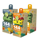 288 Bags/16 Rolls Biodegradable Dog Poo Bags Eco Friendly Compostable Strong Pet Waste