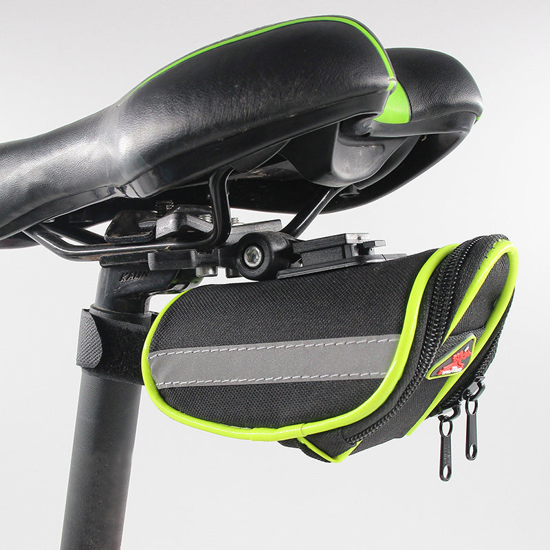 Bicycle Saddle Bag Waterproof Reflective Strip Storage Cycling Rear Seat Pouch