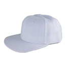 Plain Trucker Cap Hat Hip-Hop Flat Peak Visor Dancer Hat Adjustable - DS-10FLAT