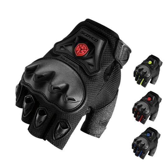 Motorbike Fingerless Gloves Summer Motorcycle HalfFinger Cycling Bike MTB MC29D
