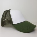 Plain Trucker Hat Cap - Foam Front With Mesh Unisex Adjustable Baseball - DS1035