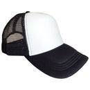 Plain Trucker Hat Cap - Foam Front With Mesh Unisex Adjustable Baseball - DS1035