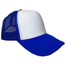 Plain Trucker Hat Cap - Foam Front With Mesh Unisex Adjustable Baseball - DS1035