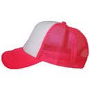 Plain Trucker Hat Cap - Foam Front With Mesh Unisex Adjustable Baseball - DS1035