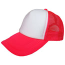 Plain Trucker Hat Cap - Foam Front With Mesh Unisex Adjustable Baseball - DS1035