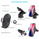 Car Fast Wireless Charger Holder Air Vent Mount Bracket Qi 3 in 1