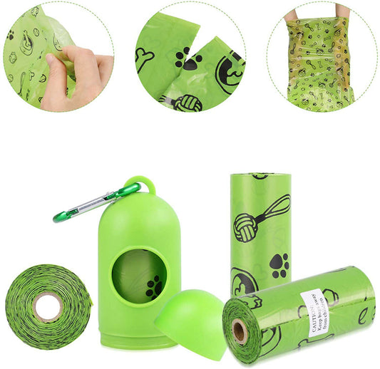 300 Bags Eco Friendly Compostable Dog Poo Bags Pet Biodegradable FREE Dispenser