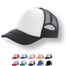 Plain Trucker Hat Cap - Foam Front With Mesh Unisex Adjustable Baseball - DS1035